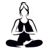 Woman Doing Yoga Plug Socket Sticker (Set of 4) Woman Doing Yoga Plug Socket Sticker (Set of 4)