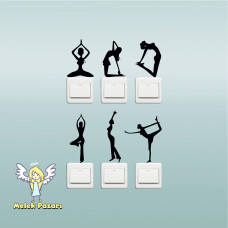 Girls’ Sports Set: 6 Socket Stickers