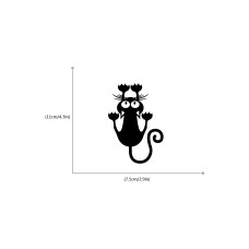 Naughty Cat Socket Sticker (Set of 4)