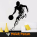 Tribal Basketball Player Sports Wall Sticker