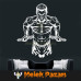 Lat-Pulldown: „Working Man’s Gym“-Wandaufkleber Lat-Pulldown: „Working Man’s Gym“-Wandaufkleber
