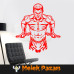 Lat-Pulldown: „Working Man’s Gym“-Wandaufkleber Lat-Pulldown: „Working Man’s Gym“-Wandaufkleber