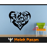 Pilates Heart, Fitness Gym Wall Sticker Pilates Heart, Fitness Gym Wall Sticker
