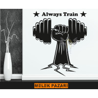 Pegatina de pared de fitness y gimnasio