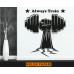 Pegatina de pared de fitness y gimnasio