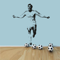 Fußballer-Bale-Wandaufkleber Fußballer-Bale-Wandaufkleber