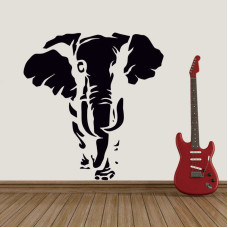 Elephant Silhouette Wall Sticker