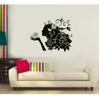 Rose and Woman Wall Sticker Rose and Woman Wall Sticker