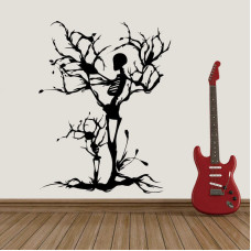 Dry Tree Human Wall Sticker