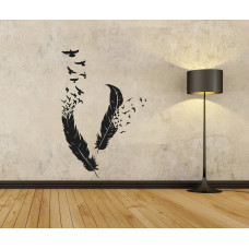 Birds Flying Away Wall Sticker